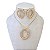 Conjunto Folheado Ouro 18k e Prata 925 Orgânico Cravejado - Imagem 1