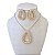 Conjunto Folheado Ouro 18k e Prata 925 Orgânico Cravejado - Imagem 1