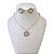 Conjunto Folheado Ouro 18k e Prata 925 Mandala Strass - Imagem 3