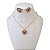 Conjunto Folheado Ouro 18k e Prata 925 Mandala Strass - Imagem 10