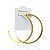 Brinco Folheado Ouro 18k e Prata 925 Argola Laminada Lisa - Imagem 3