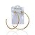 Brinco Folheado Ouro 18k e Prata 925 Argola Torcida - Imagem 3