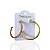Brinco Folheado Ouro 18k e Prata 925 Argola Trabalhada - Imagem 1