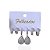Trio Brincos Folheado Ouro 18k e Prata 925 Argola Gota Cravejada - Imagem 2