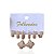 Trio Brincos Folheado Ouro 18k e Prata 925 Argola Trevo Cravejada - Imagem 1