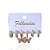 Trio Brincos Folheado Ouro 18k e Prata 925 Argola Borboleta Cravejada - Imagem 1