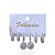 Trio Brincos Folheado Ouro 18k e Prata 925 Argola Ponto de Luz Redondo Cravejado - Imagem 2