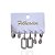 Trio Brincos Folheado Ouro 18k e Prata 925 Argolas Elo Gota Cravejada - Imagem 2