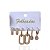 Trio Brincos Folheado Ouro 18k e Prata 925 Argolas Elo Gota Cravejada - Imagem 1