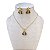 Conjunto Folheado Ouro 18k e Prata 925 Nossa Senhora Cravejada Mini - Imagem 1