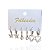 Trio Brincos Folheado Ouro 18k e Prata 925 Argola Borboleta Perola Coração Cravejada - Imagem 2