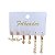 Trio Brincos Folheado Ouro 18k e Prata 925 Argola Ponto de Luz Cravejado - Imagem 1