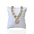 Pulseira Folheada Ouro 18k e Prata 925 Corações Cravejado - Imagem 1
