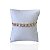 Pulseira Folheada Ouro 18k e Prata 925 Riviera Quadrado Cravejado - Imagem 1