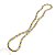 Colar ou Pulseira Bijuteria Dourado e Prata Malha Moldável - Imagem 5
