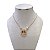 Colar Folheado Ouro 18k e Prata 925 Nossa Senhora Cravejada - Imagem 1