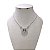 Colar Folheado Ouro 18k e Prata 925 Nossa Senhora Cravejada - Imagem 2