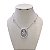 Colar Folheado Ouro 18k e Prata 925 Nossa Senhora Cravejada Pérolas - Imagem 2