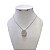 Colar Folheado Ouro 18k e Prata 925 Nossa Senhora Cravejada - Imagem 2