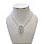 Colar Folheado Ouro 18k e Prata 925 Nossa Senhora das Graças Cravejada - Imagem 2