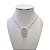 Colar Folheado Ouro 18k e Prata 925 Nossa Senhora das Graças Cravejada - Imagem 1