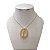Colar Folheado Ouro 18k Nossa Senhora Cravejada - Imagem 1