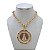 Colar Folheado Ouro 18k Correntaria Nossa Senhora Mandala Madrepérola - Imagem 2