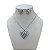 Conjunto Folheado Ouro 18k e Prata 925 Corações Cravejados - Imagem 2