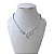 Colar Folheado Ouro 18k e Prata 925 Riviera Gota Cristal - Imagem 2