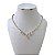 Colar Folheado Ouro 18k e Prata 925 Riviera Gota Cristal - Imagem 1