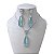 Conjunto Folheado Ouro 18k e Prata 925 Gota Comprida Cristal Cravejada - Imagem 9