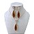 Conjunto Folheado Ouro 18k e Prata 925 Gota Comprida Cristal Cravejada - Imagem 4