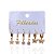 Trio Brincos Folheado Ouro 18k e Prata 925 Argolas Estrela Borboleta Cravejado - Imagem 1