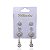 Quatro Brincos Folheado Ouro 18k e Prata 925 Redondo Cravejado - Imagem 8