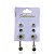Quatro Brincos Folheado Ouro 18k e Prata 925 Redondo Cravejado - Imagem 6