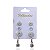 Quatro Brincos Folheado Ouro 18k e Prata 925 Redondo Cravejado - Imagem 9