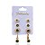 Quatro Brincos Folheado Ouro 18k e Prata 925 Redondo Cravejado - Imagem 2