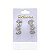 Brinco Folheado Ouro 18k e Prata 925 Ear Cuff Gota Cravejada - Imagem 2