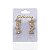Brinco Folheado Ouro 18k e Prata 925 Ear Cuff Gota Cravejada - Imagem 1