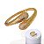 Conjunto Anel e Bracelete Folheado Ouro 18k e Prata 925 Duas Gota Meia Cravejada - Imagem 1