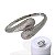 Conjunto Anel e Bracelete Folheado Ouro 18k e Prata 925 Duas Gota Meia Cravejada - Imagem 2