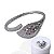 Conjunto Anel e Bracelete Folheado Ouro 18k e Prata 925 Folha Cravejada - Imagem 4