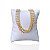 Pulseira Folheada Ouro 18k e Prata 925 Tripla Riviera Quadrado Longo Trava - Imagem 1