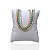 Pulseira Folheada Ouro 18k e Prata 925 Tripla Riviera Formatos Trava - Imagem 5