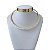 Choker Folheada Ouro 18k e Prata 925 Aro Navetes Cravejados - Imagem 2