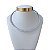 Choker Folheada Ouro 18k e Prata 925 Aro Gota Cravejada - Imagem 2