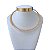 Choker Folheada Ouro 18k e Prata 925 Aro Gota Cravejada - Imagem 6