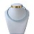 Choker Folheada Ouro 18k e Prata 925 Aro Quadrado Cravejado - Imagem 4