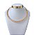 Choker Folheada Ouro 18k e Prata 925 Aro Quadrado Cravejado - Imagem 5