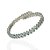 Bracelete Folheado Ouro 18k e Prata 925 Oval Cravejado - Imagem 9